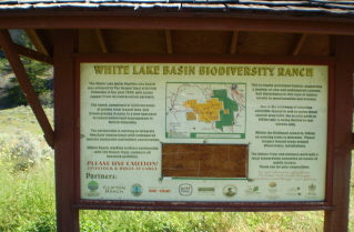 Sign at start of White Lake Trail 2010-06.